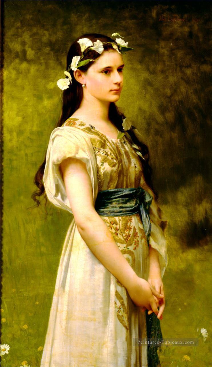 Portrait de Julia Foster Ward Jules Joseph Lefebvre Peintures à l'huile